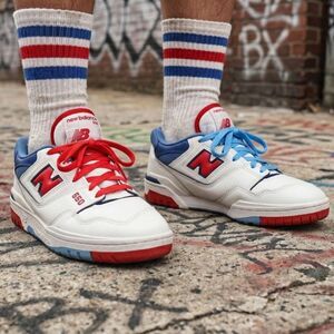New Balance 550 Red Atlantic Blue US 7Y 8.5W